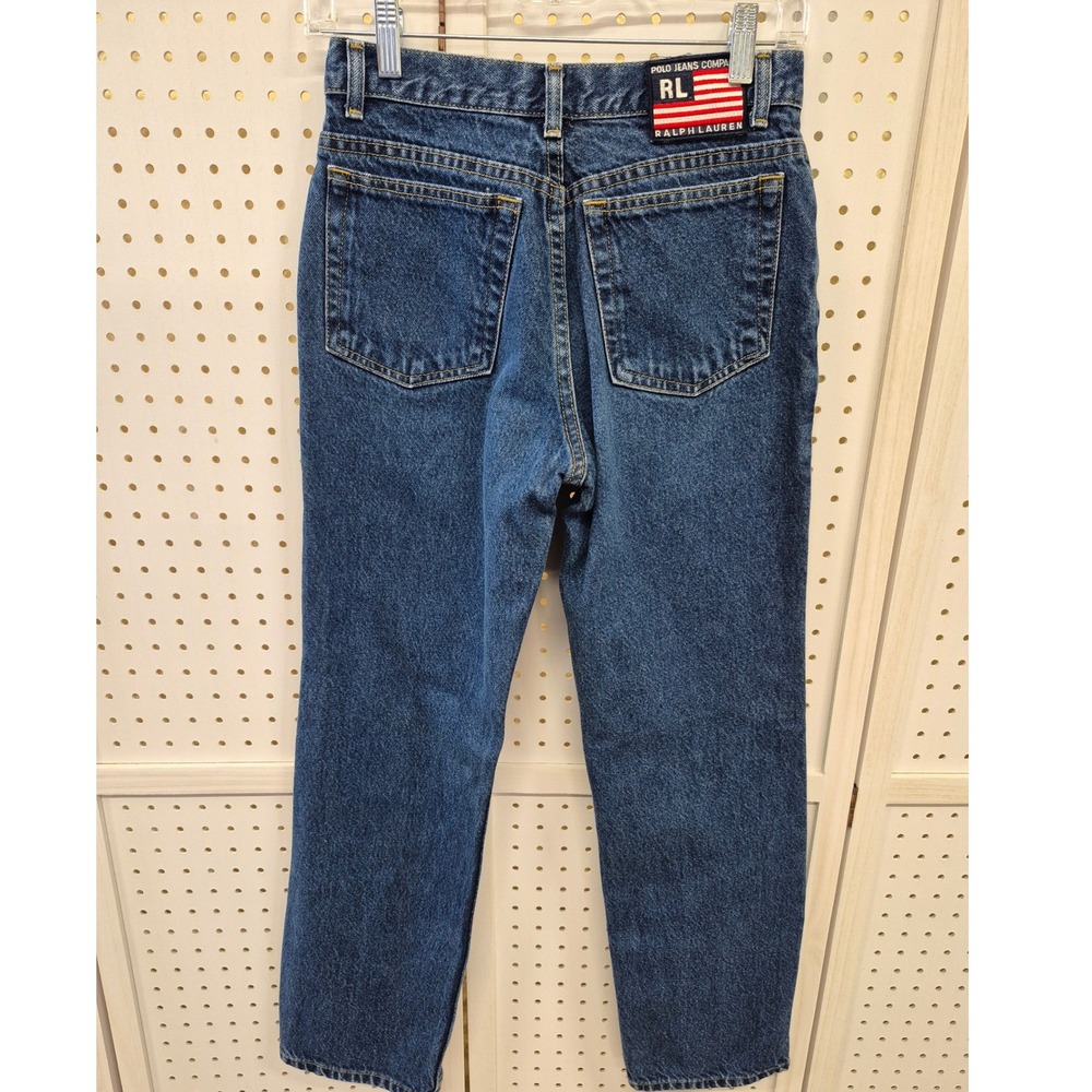Vintage Polo Jeans Co Ralph Lauren Women Straight Leg Denim